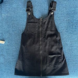 Black overall dress